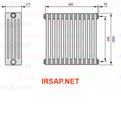 Радиатор IRSAP Tesi 51000/12 T02 CL 01